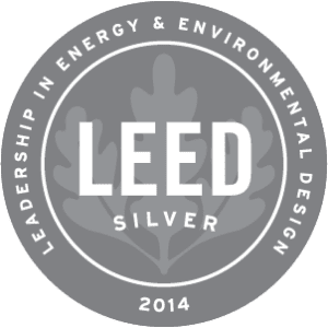 Leed Silver 2014 badge